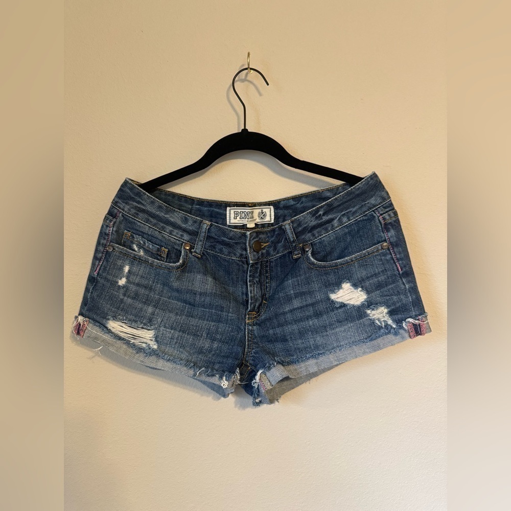 Victoria Secret Pink Jean Short Size 4